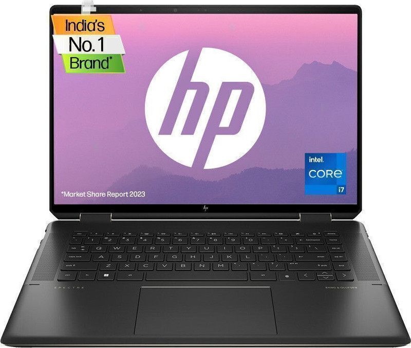 HP Spectre 16 Eyesafe Evo Intel Core i7 12th Gen 12700H - (16 GB/512 GB SSD/Windows 11 Home) 16-f1003TU 2 in 1 Laptop(16 Inch, Nightfall Black, 2 Kg)