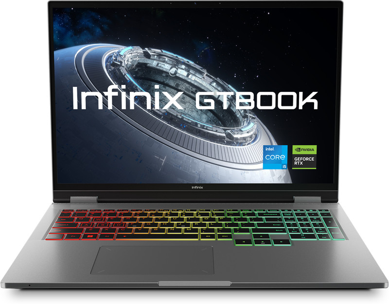 Infinix GT Series Intel Core i5 13th Gen 13420H - (16 GB/512 GB SSD/Windows 11 Home/6 GB Graphics/NVIDIA GeForce RTX 4050/90 W) GL613 with Accessories Box Gaming Laptop(16 inch, Silver, 1.99 kg)