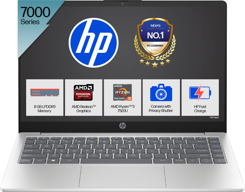 HP AMD Ryzen 5 Quad Core 7520U