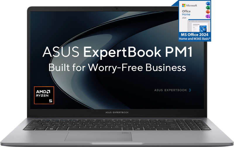 ASUS Expertbook AMD Ryzen 5 Hexa Core 150 - (16 GB/512 GB SSD/Windows 11 Home) PM1503CDA-S70546WS Laptop(15.6 inch, Misty Grey, 1.81 kg, With MS Office)