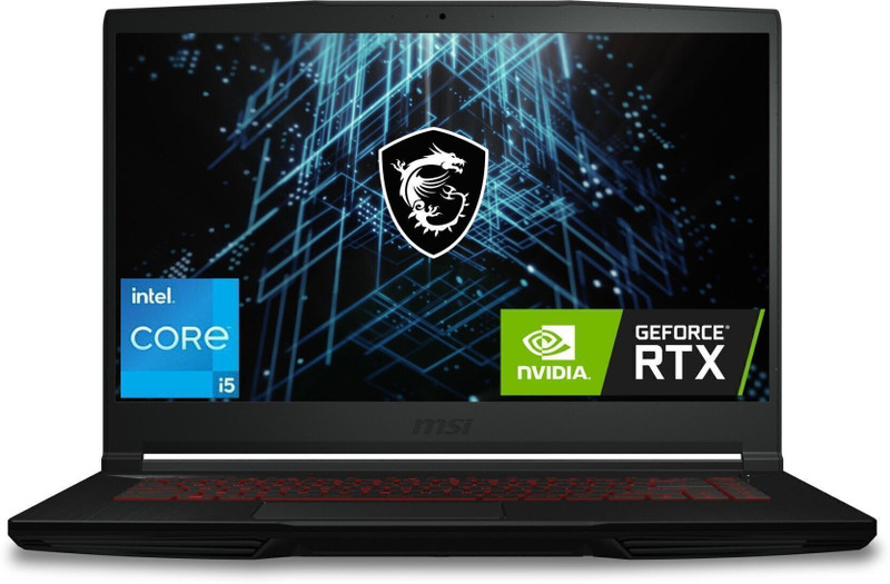 MSI GF63 Intel Core i5 11th Gen 11260H - (16 GB/512 GB SSD/Windows 11 Home/4 GB Graphics/NVIDIA GeForce RTX 2050/60 Hz) GF63 Thin 11UCX-1496IN Gaming Laptop(15.6 Inch, Black, 1.86 Kg)