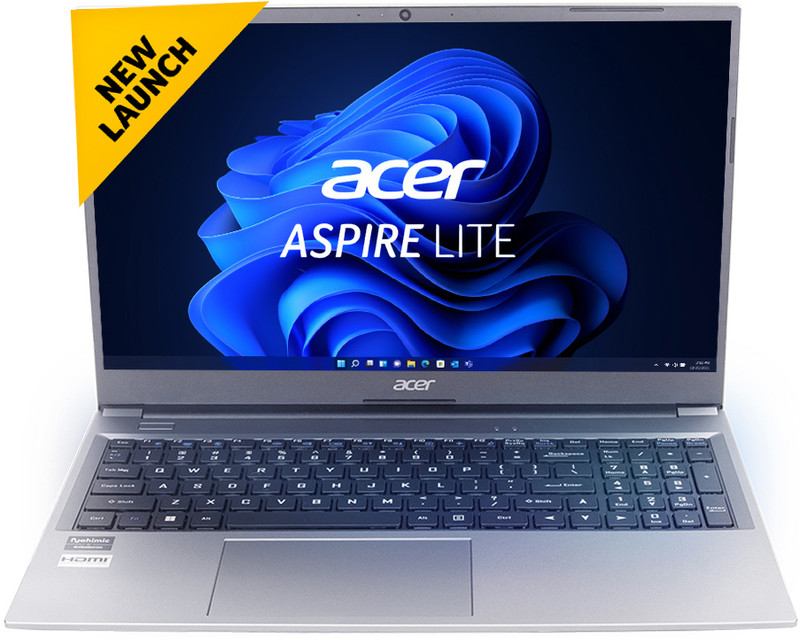 Acer Aspire Lite AMD Ryzen 3 Quad Core 7330U - (16 GB/512 GB SSD/Windows 11 Home) AL15-41 Thin and Light Laptop(15.6 Inch, Steel Grey, 1.59 Kg)