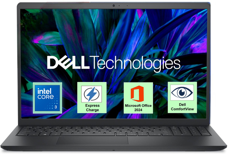 DELL Inspiron 15 (Core i3 14th Gen) Intel Core 3 100U - (8 GB/512 GB SSD/Windows 11 Home) DC15250 Thin and Light Laptop(15 Inch, Carbon Black, 1.63 Kg, With MS Office) - 6% off at DetectaDeal