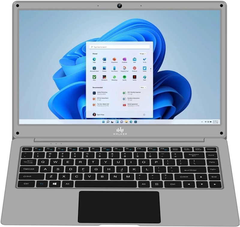 walker Intel Celeron Dual Core N4020 - (4 GB/128 GB SSD/Windows 11 Home) NU14A1 Thin and Light Laptop(14.1 Inch, Cloud Silver, 1.3 Kg)