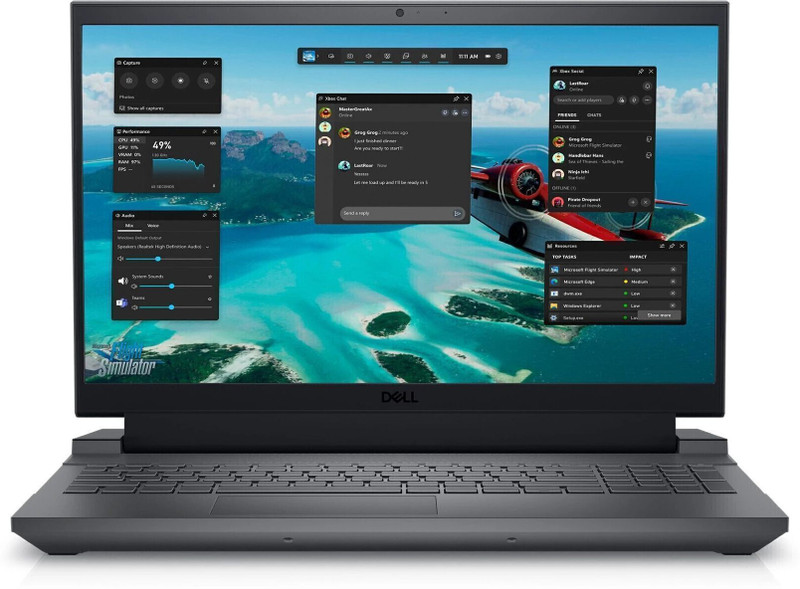 DELL G15 Microsoft Office Home 2024 Intel Core i5 13th Gen 13450HX - (16 GB/1 TB SSD/Windows 11 Home/6 GB Graphics/NVIDIA GeForce RTX 3050/120 Hz) G15 5530 Gaming Laptop(15.6 Inch, Dark Shadow Gray With Black Thermal Shelf, 2.65 Kg, With MS Office)