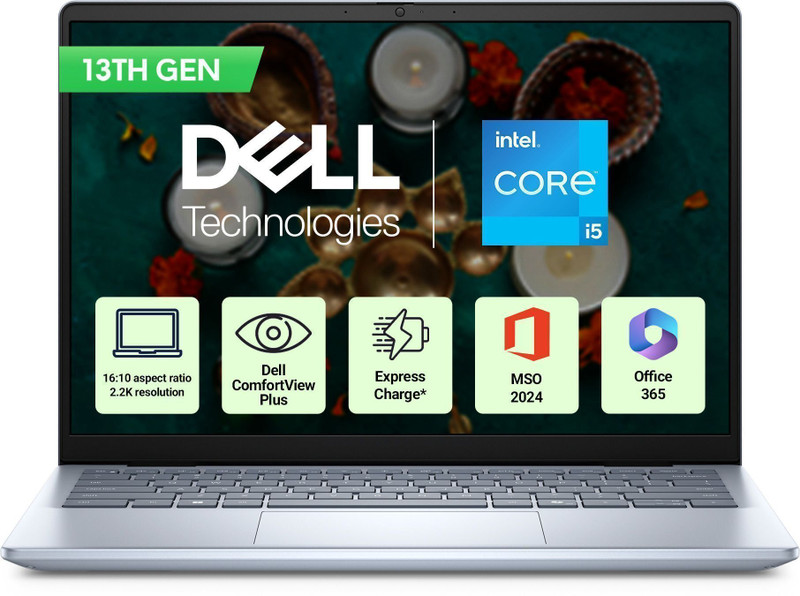 DELL Inspiron Intel Core i5 13th Gen 1334U - (8 GB/512 GB SSD/Windows 11 Home) 5440 Thin and Light Laptop(14 Inch, Ice Blue, 1.54 Kg, With MS Office) - 11% off at DetectaDeal