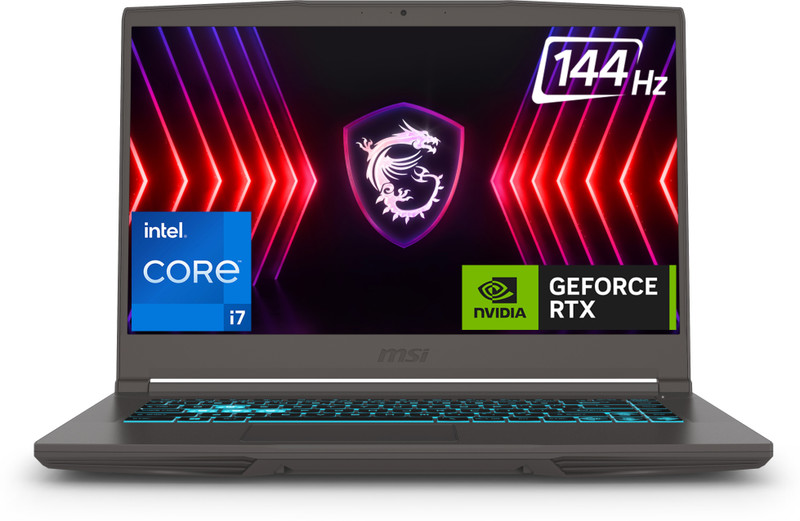 MSI Thin 15 Intel Core i5 13th Gen 13420H - (16 GB/512 GB SSD/Windows 11 Home/6 GB Graphics/NVIDIA GeForce RTX 3050/144 Hz) THIN 15 B13UDX-129IN | Thin 15 B13UDX-3223IN Gaming Laptop(15.6 Inch, Cosmos Gray, 1.86 Kg)