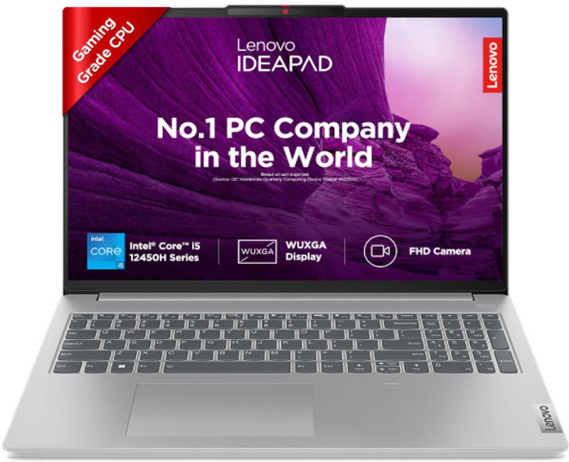 Lenovo IdeaPad Slim 5 Intel Core i5 12th Gen 12450H - (16 GB/1 TB SSD/Windows 11 Home) IdeaPad Slim 5 Laptop(16 Inch, Cloud Grey, 2.750 kg, With MS Office)