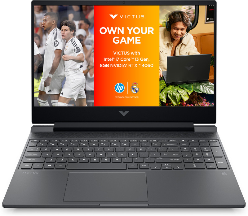 HP Victus (i7 14th Gen) Intel Core 7 240H - (24 GB/1 TB SSD/Windows 11 Home/8 GB Graphics/NVIDIA GeForce RTX 5060) 15-fa2405TX Gaming Laptop(15.6 Inch, Mica Silver, 2.29 Kg, With MS Office)