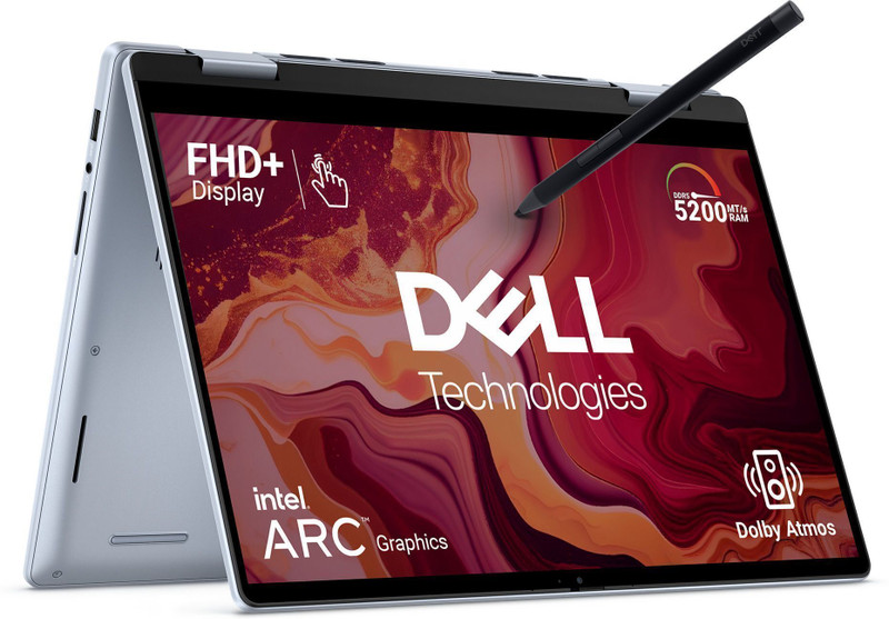 DELL Inspiron 7440 (i3 14th Gen) Intel Core 3 100U - (8 GB/512 GB SSD/Windows 11 Home) Inspiron 7440 2-in-1 2 in 1 Laptop(14 Inch, Ice Blue, 1.71 Kg, With MS Office)