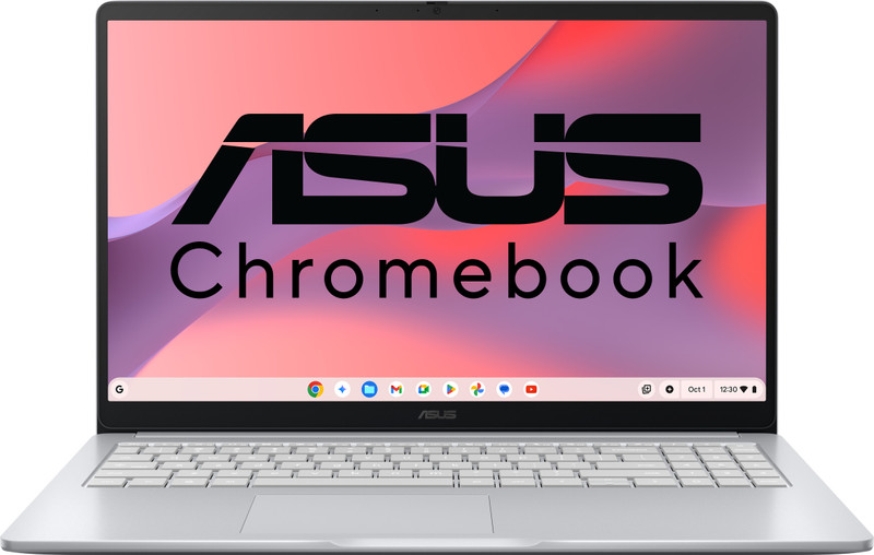 ASUS Chromebook CX15 Intel Celeron Dual Core N50 - (4 GB/64 GB EMMC Storage/Chrome OS) CX1505CTA-S70256 Chromebook Laptop(15.6 inch, Pure Grey, 1.6 kg)
