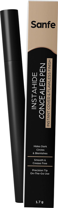 Sanfe Instahide Concealer Pen (Pack of 1) | Lightweight Blendable Formula Concealer(Brown, 1.7 ml)
