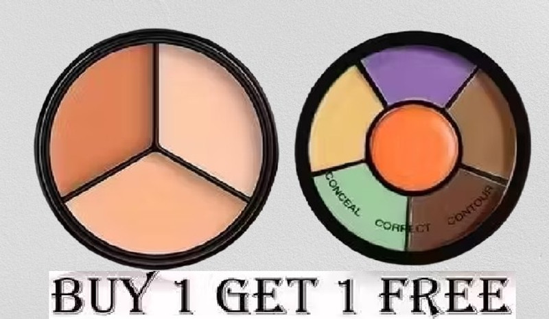 Morbee Triple Palette | High-Pigmented, Full Coverage | Concealer for Dark Circles Concealer(MULTICOLOR, 30 g)