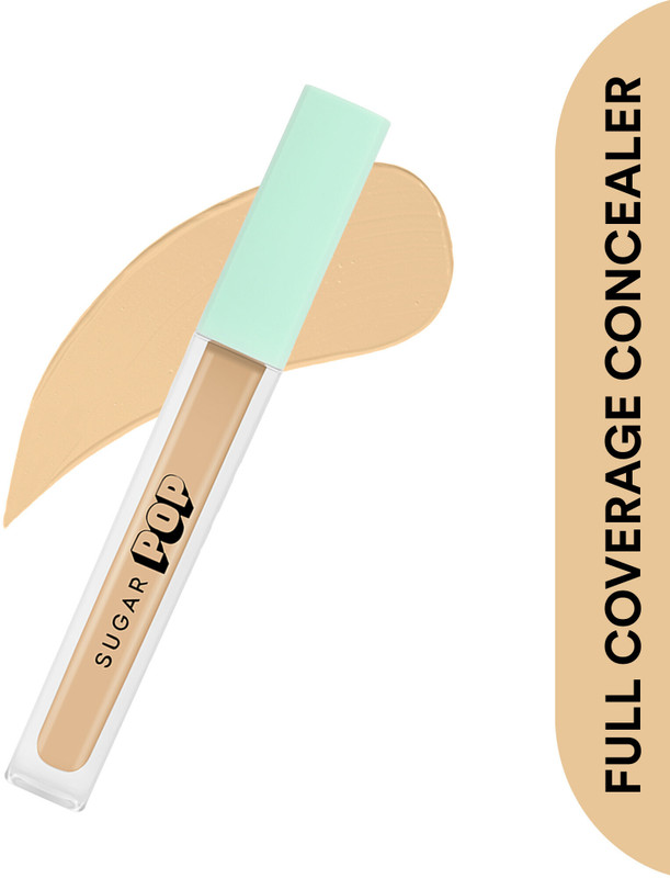 SUGAR POP Full Coverage Concealer 03 Peanut - Waterproof | Blendable | Long-lasting Concealer(Black & White, 4 ml)
