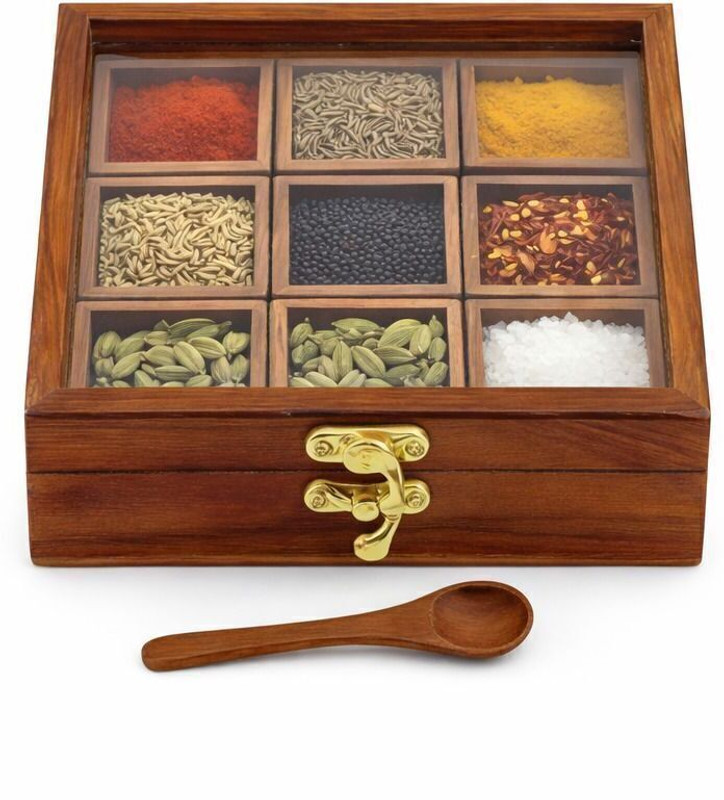 MnMDecor Spice Set Wooden(1 Piece)