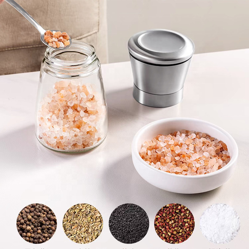 VegnA Salt & Pepper Set Glass B(0.41 Hand Muller Grinder