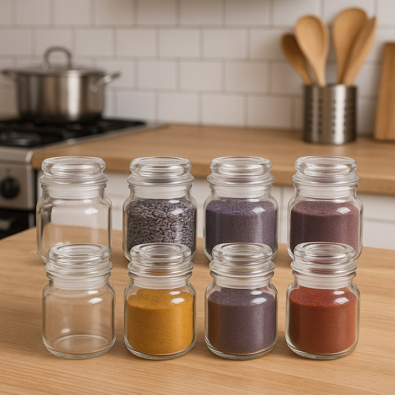 b7 Creations Spice Set Glass
