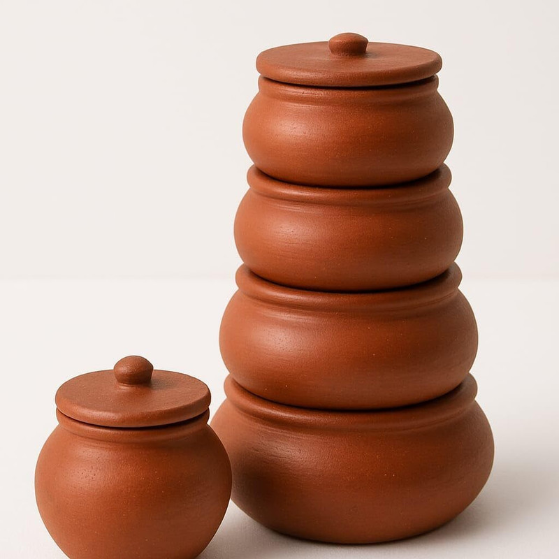 Mitti Mahal Spice Set Pottery(4 Piece)