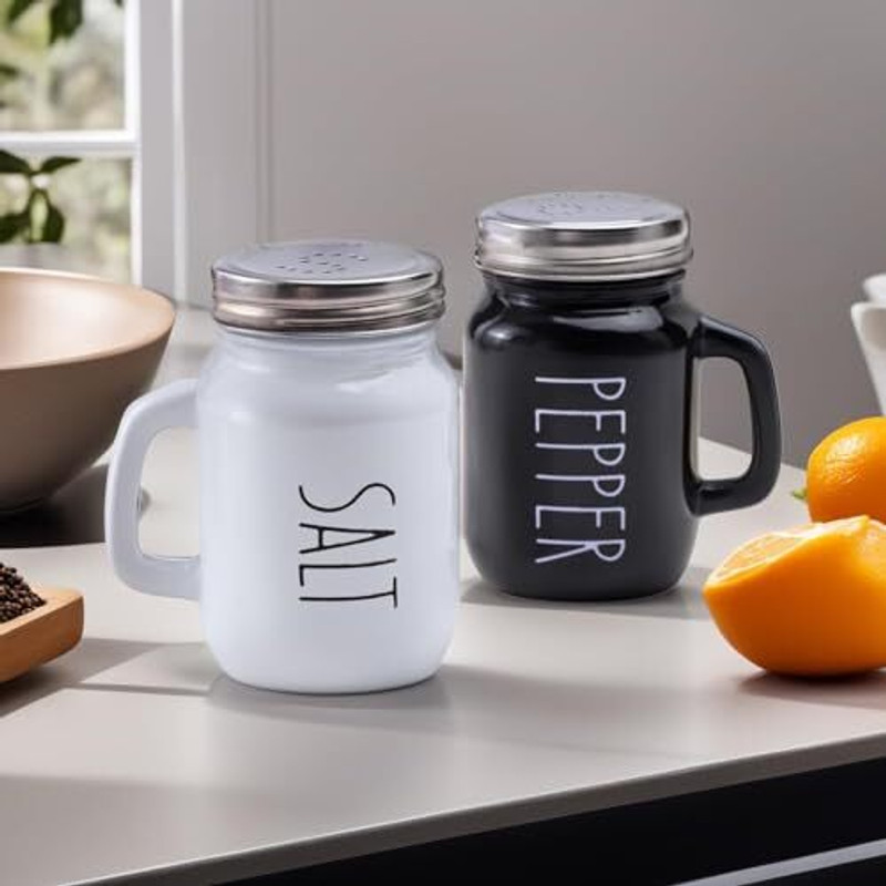 Home Puff Salt & Pepper Set Glass(2 Piece)