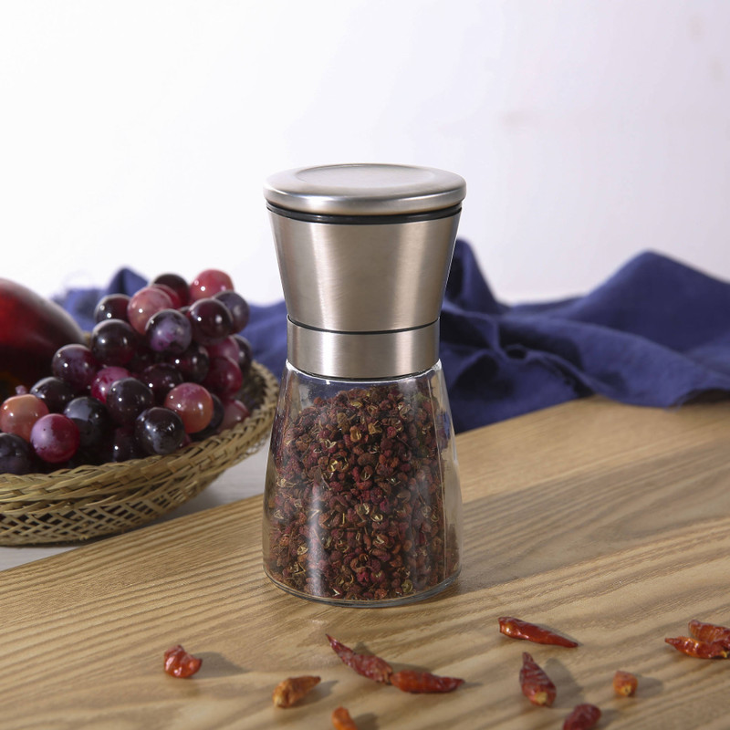 VegnA Salt & Pepper Set Glass B(0.18 Hand Muller Grinder