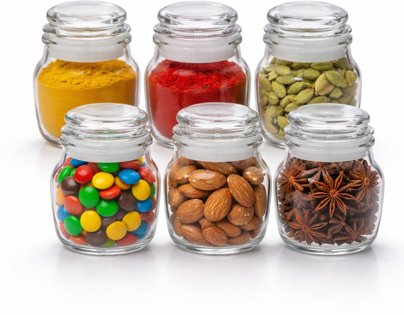 zelovi Seasoning Shaker Set Glass(6 Piece)