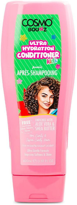 COSMO Bounz Hair Care Ultra Hydration For Kids Hair Conditioner Curly Hair, Daily Use(400 ml)