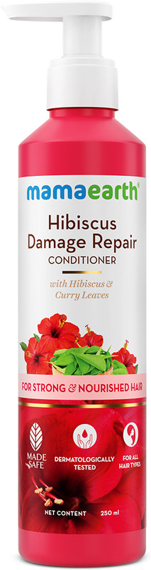 Mamaearth Hibiscus Damage Repair Shampoo With Hibiscus & Curry Leaves for Strong & Hair(250 ml)