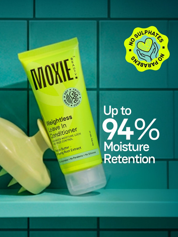 MOXIE BEAUTY Weightless Leave-In Conditioner For Frizzy & Dry hair - Full Size(120 ml)