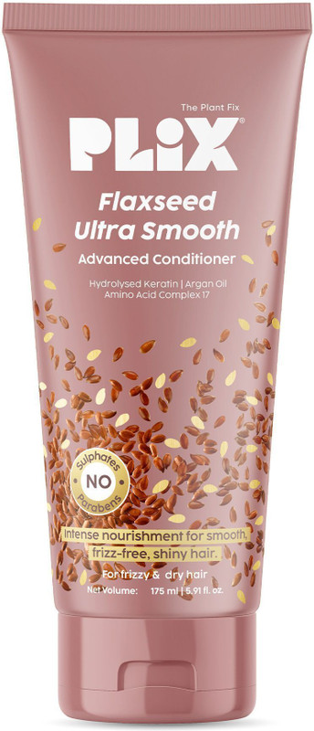 The Plant Fix Plix Flaxseed Ultrasmooth Advanced Conditioner | For Smooth Hair | Controls Frizz(175 ml)