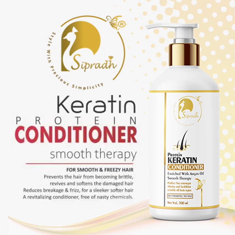Sipradh Keratin Conditioner For Damaged Hair Smooth Therapy Silky and Shiny Hair(300 ml)
