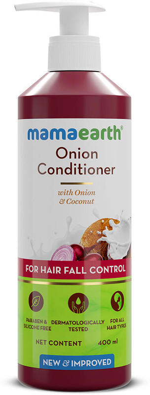 Mamaearth Onion Conditioner for Hair Growth & Hair Fall Control with Coconut Oil(400 ml)