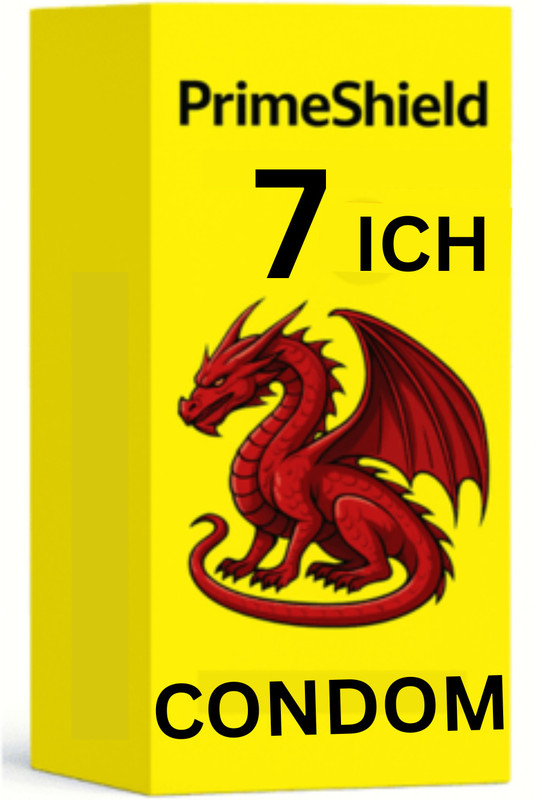 PrimeShield Real Skin 7ich Dotted Dra-Gon Condoms Condom(2 Sheets)