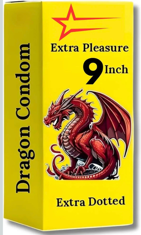 DRAGON JUMBO PREMIUM Ayurvedic 9 .Inch one piece Pink Skin Extra Time Condom(10 Sheets)