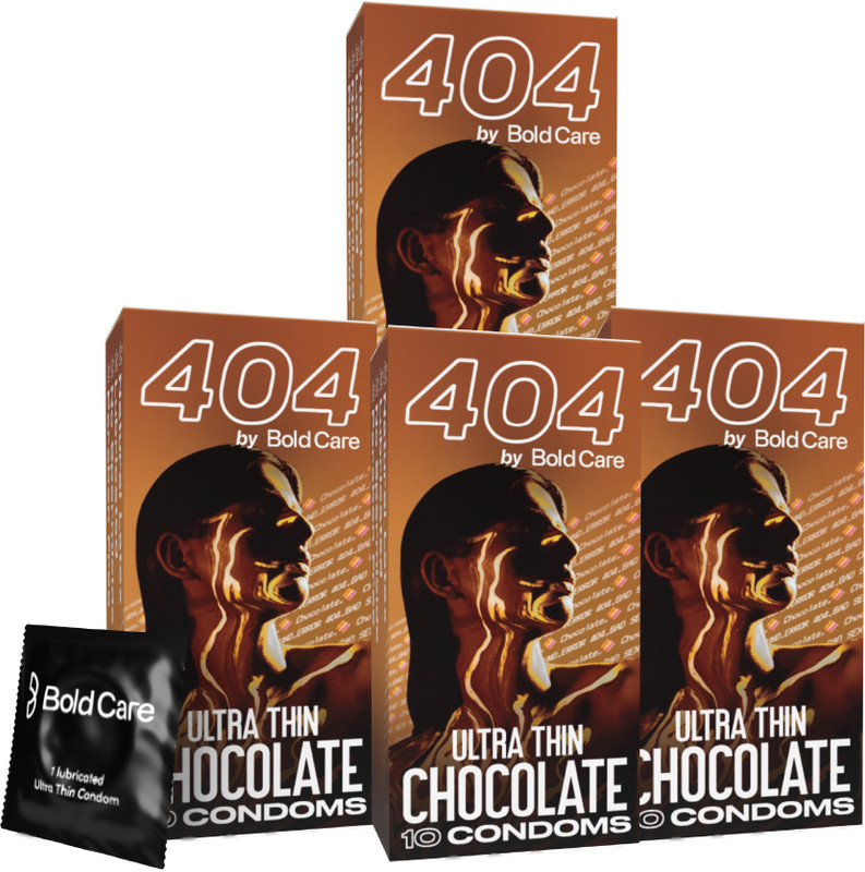 Bold Care 404 Super Nano Thin Condoms + Super Ultra Thin Strawberry Flavored Condom(Set of 2, 20 Sheets)