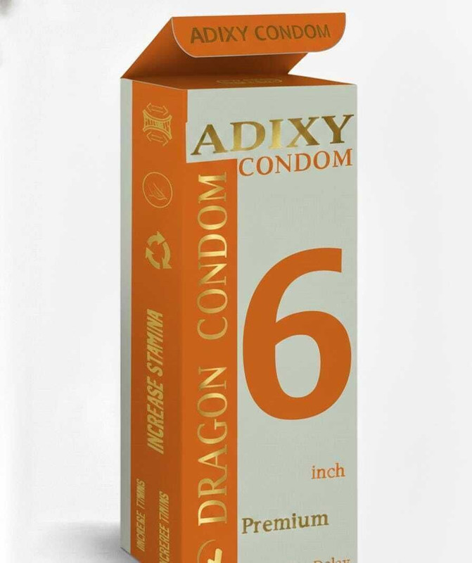 Adixy Silicon Dragon 6 Inch Advanced Comfort Protection for Men Condom(10 Sheets)