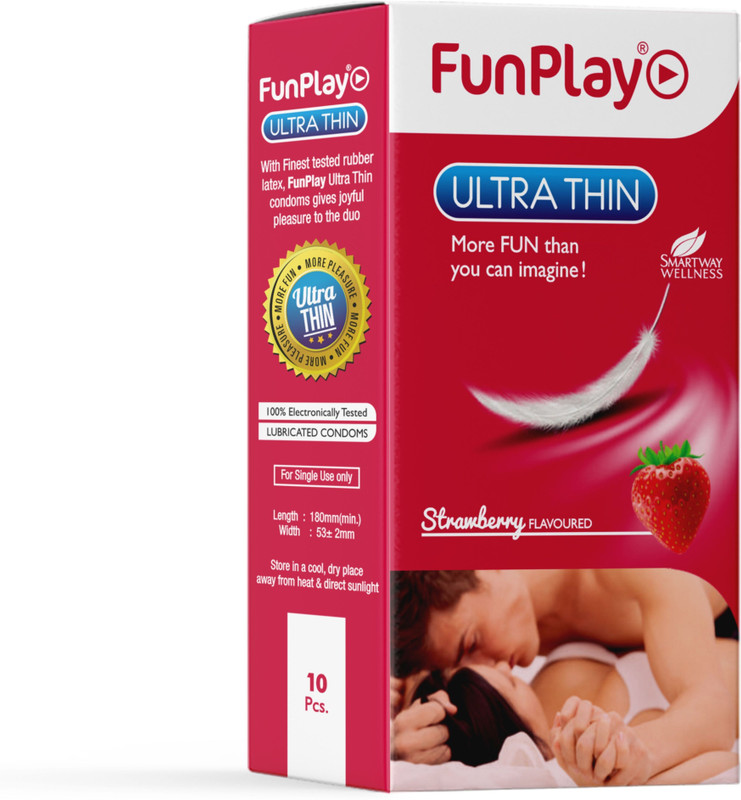 FunPlay STRAW ULTRA THIN 10 pc pack of 1 Condom(10 Sheets)