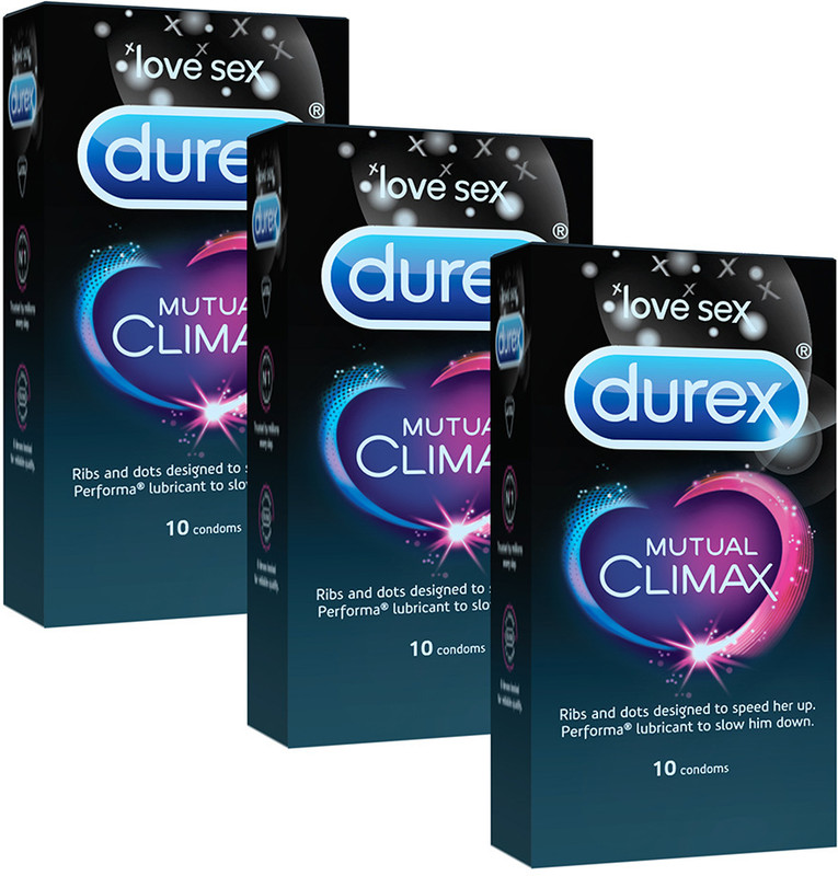 DUREX Mutual Climax for Him & Her Condom(Set of 3, 30 Sheets)