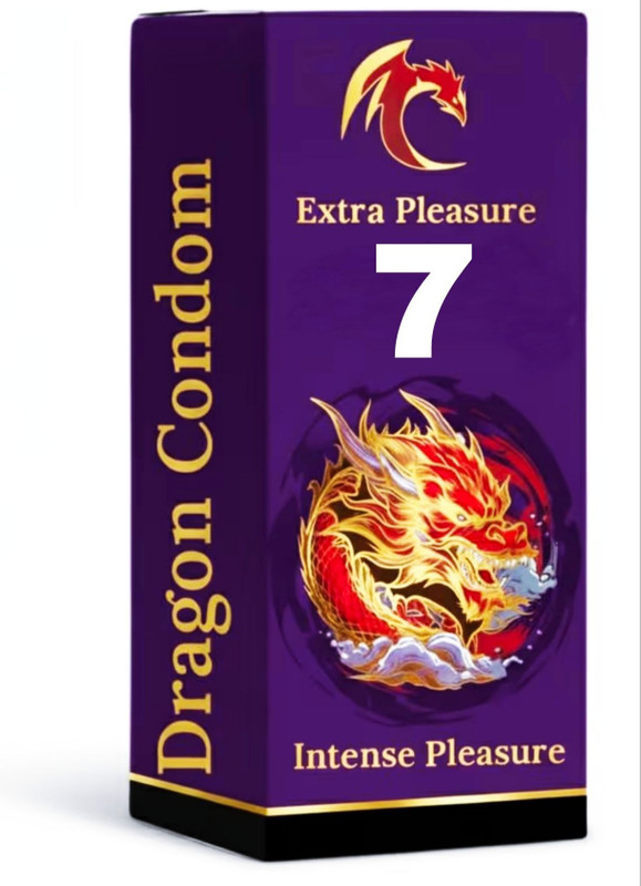 DRAGON JUMBO PREMIUM StarB-laze 7 inh Foe-Mans Condom(10 Sheets)