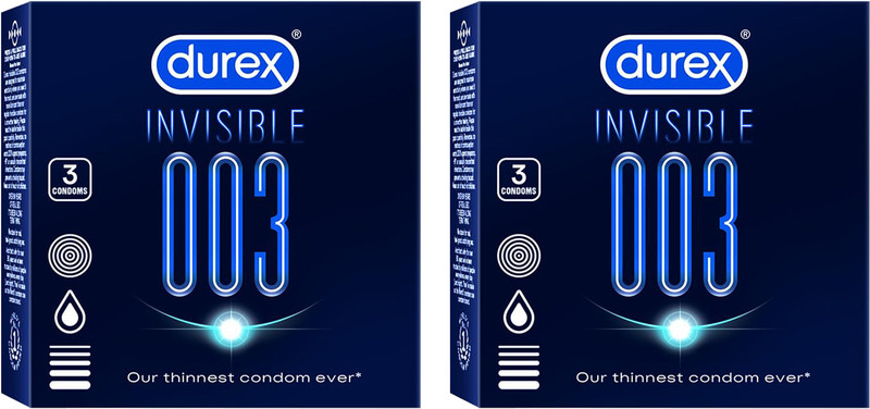 DUREX INVISIBLE 003 Condom(Set of 2, 6 Sheets)