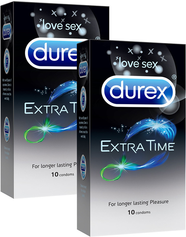 DUREX Extra Time Condom(Set of 2, 20 Sheets)