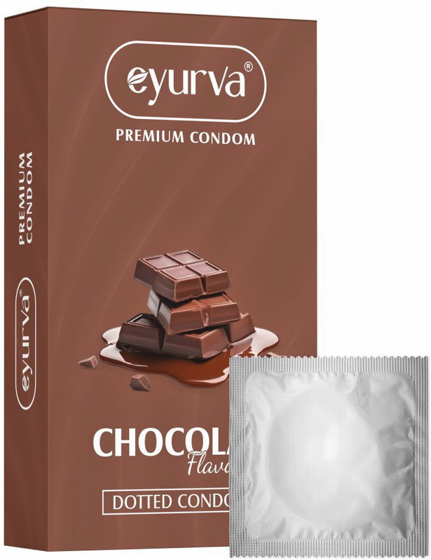 eyurva dotted extra time condom | chocolate flavored condoms Condom(10 Sheets)