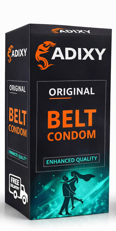 Adixy Original Belt for Men | Best Quality | Comfortable Fit | Reliable Protection Condom(10 Sheets)