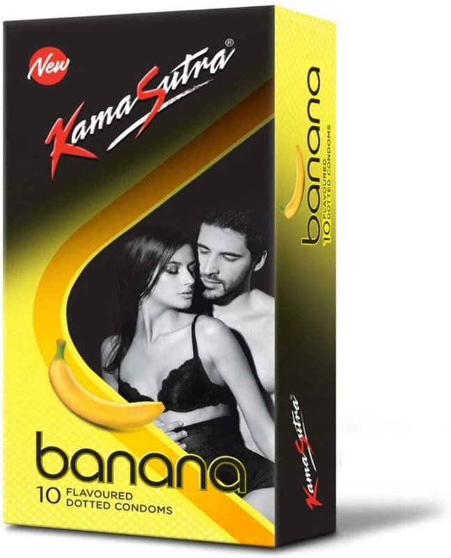 Kamasutra Banana Flavoured Condom(10 Sheets)