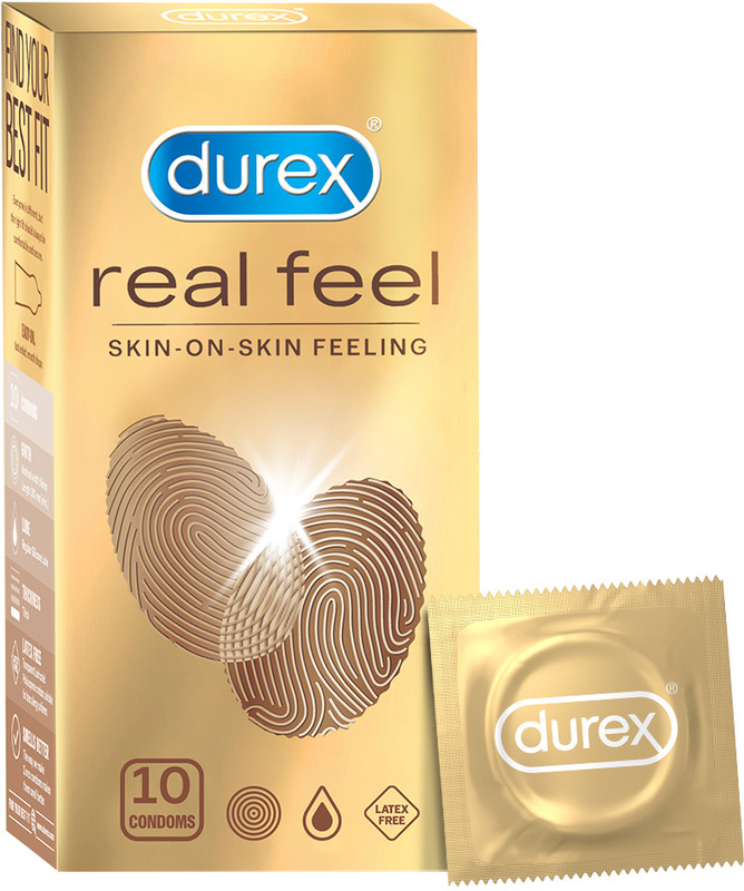 DUREX Real feel condoms Condom(Set of 10, 10 Sheets)
