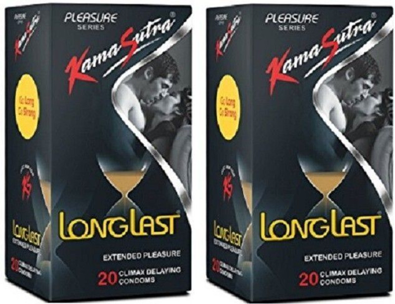 Kamasutra 40 Condom(Set of 2, 40 Sheets)