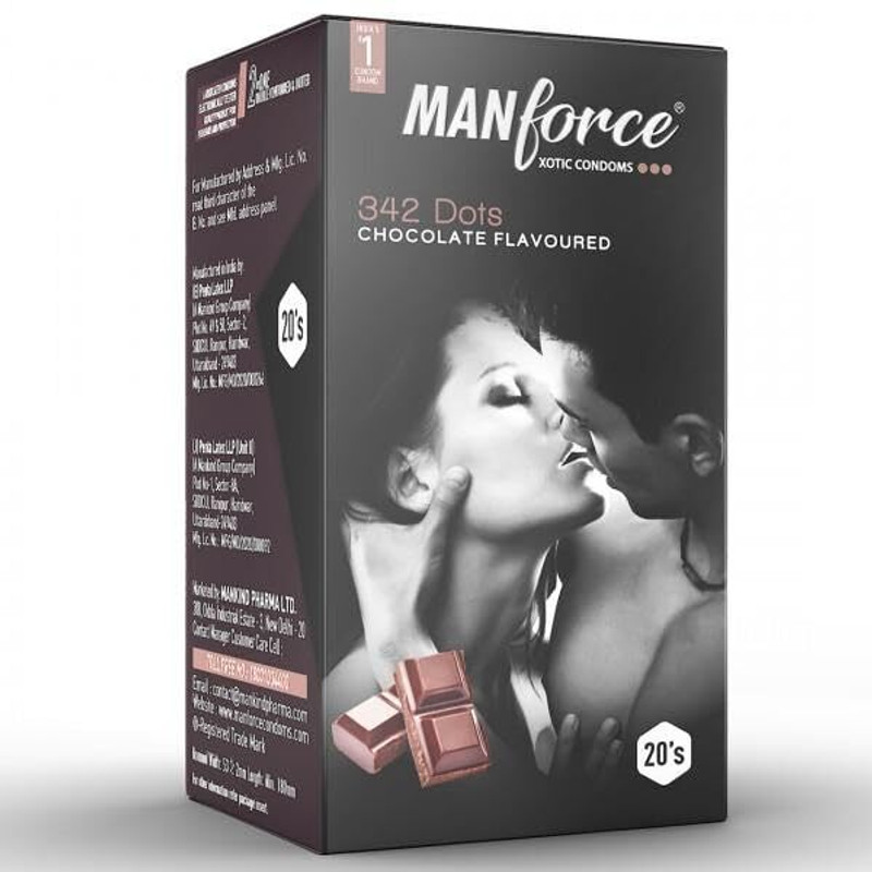 MANKIND 342 Dots Xotic Chocolate Flavour Condom(20 Sheets)