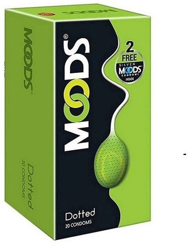 MOODS Dotted 20s Condoms Pack of1 Condom(22 Sheets)