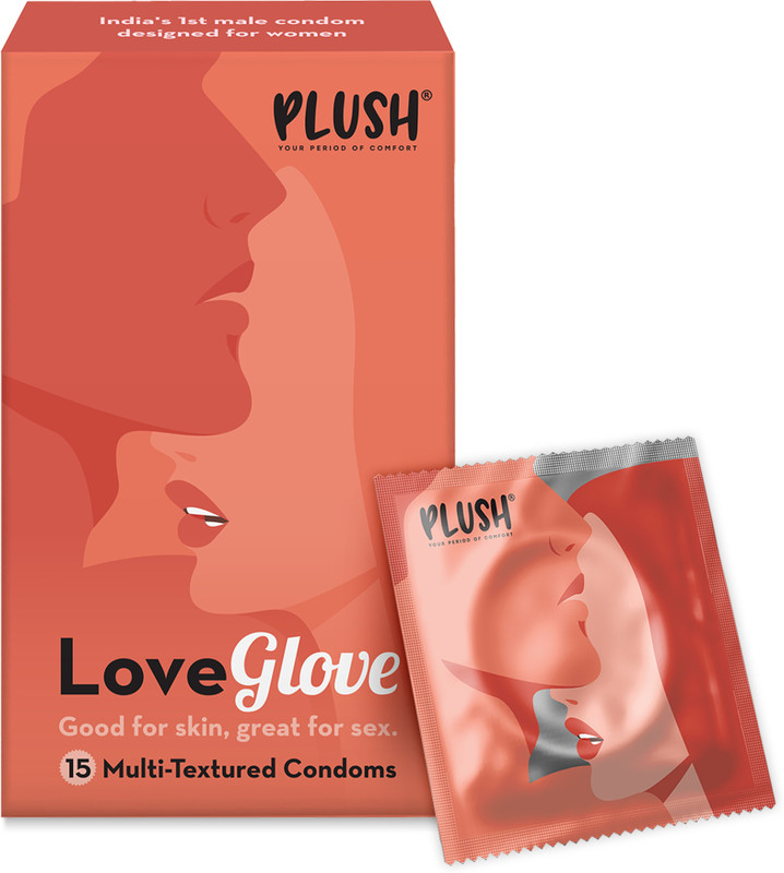 PLUSH Love Glove 3-1 Multitextured Dotted | No Benzocaine Condom(Set of 15, 15 Sheets)