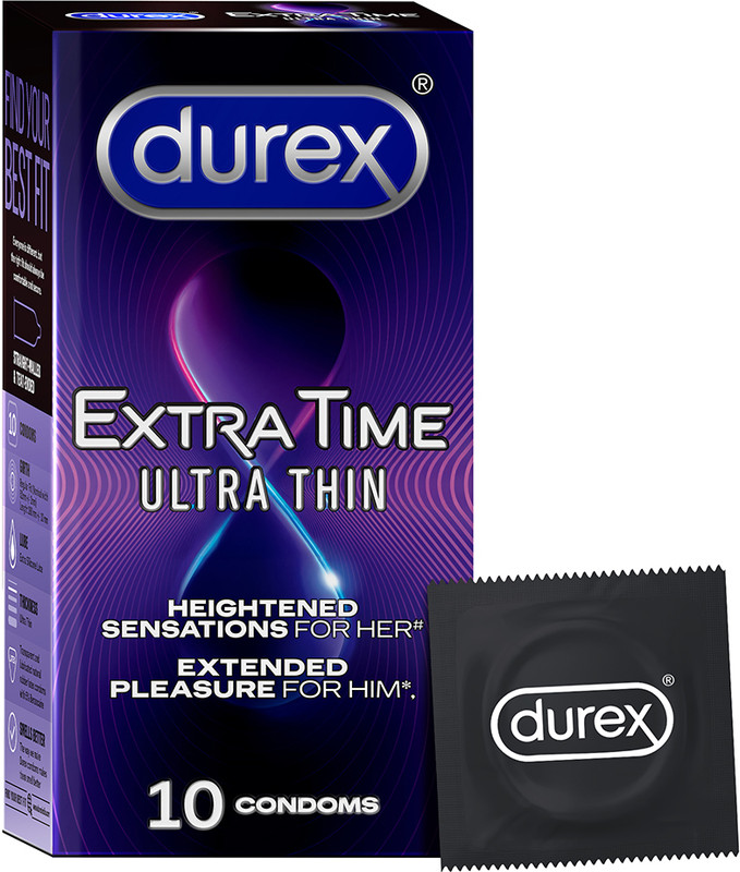 DUREX Extra Time Ultra Thin Condom Condom(10 Sheets)