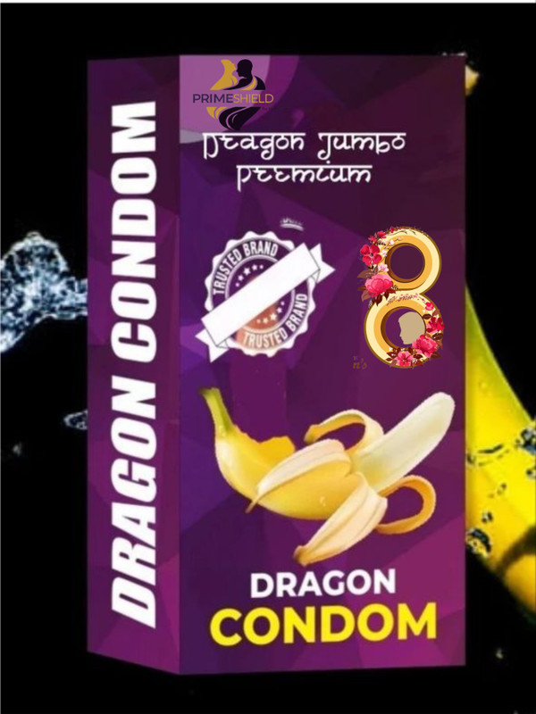 PrimeShield Dragon -7inch Men condom siliconss reusse Condom(2 Sheets)